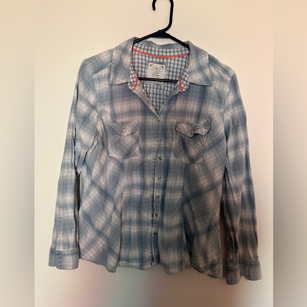Plaid Style&Co Button up